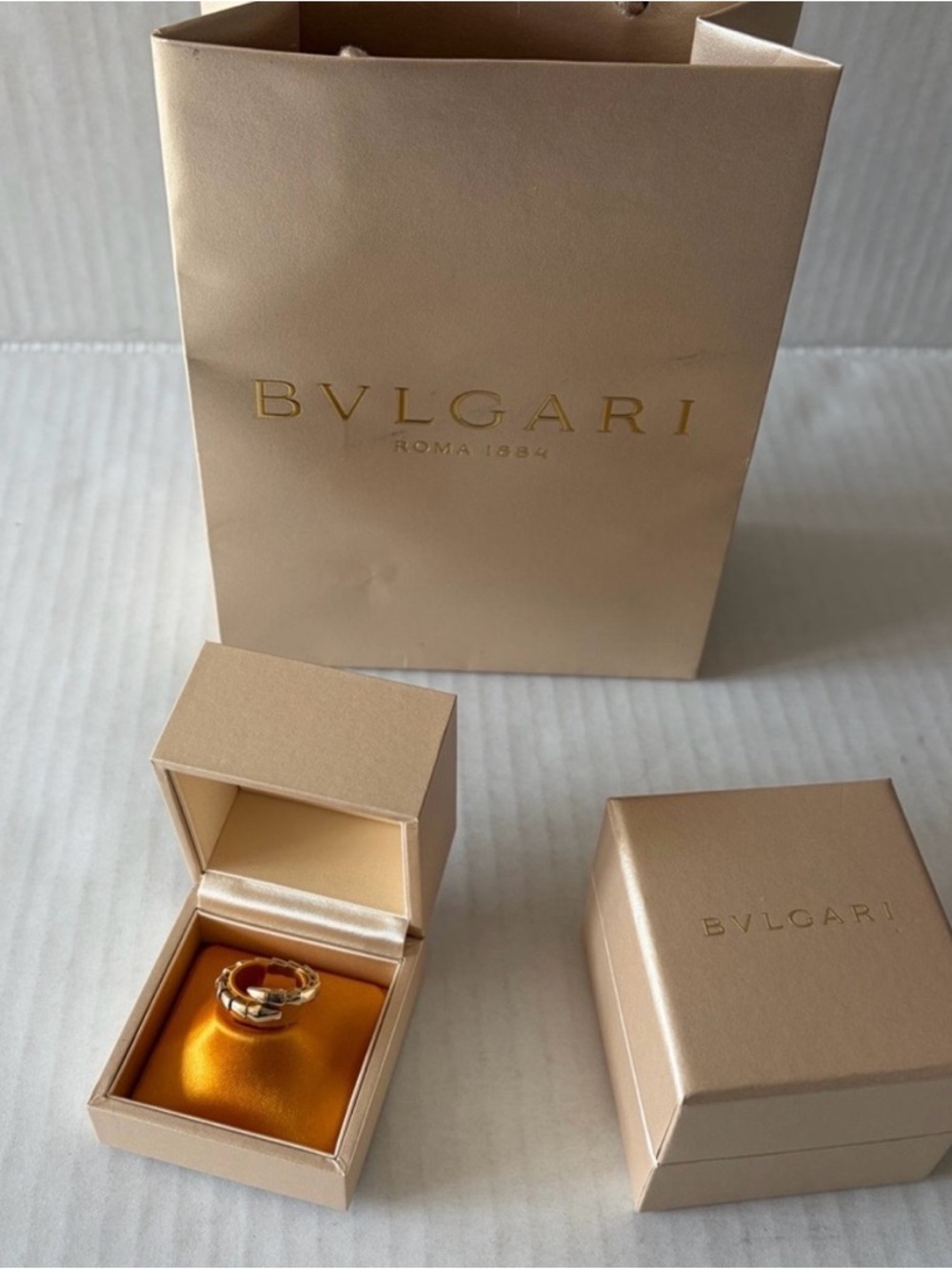 Bulgari Serpenti 18K Yellow Gold Ring